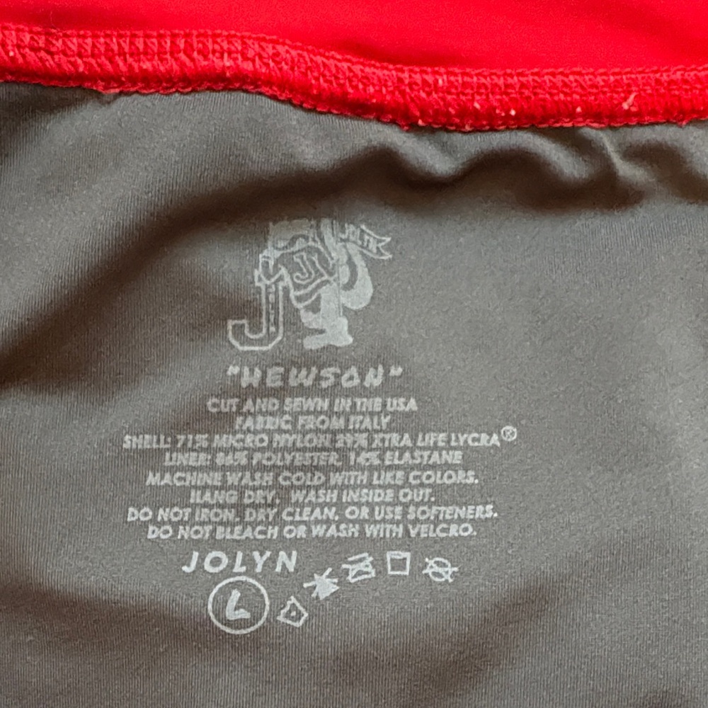Jolyn Clothing Newson Red Shorts, Large, Beach Volleyball Swim - Picture 6 of 9